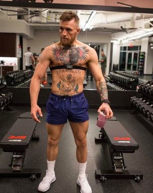 McGregor in training gym