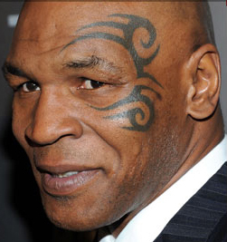 Tyson Mike segni sul viso