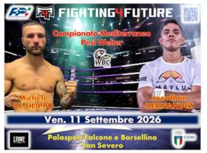Domani sera a San Severo Michele De Filippo tenta la conquista del Wbc del Mediterraneo