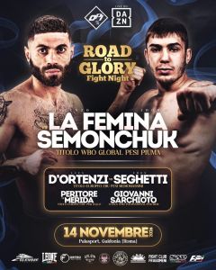 Vincenzo La Femina il 14 novembre a Guidonia per il Global WBO dei piuma