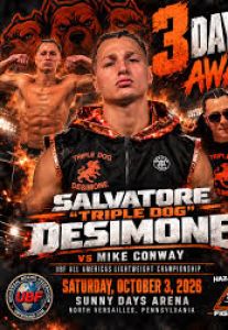 In Pennsylvania l'imbattuto peso leggero Salvatore DeSimone vince ai punti