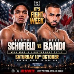 Sabato a  Chicago  un palio il  vacante mondiale Wba dei leggeri tra Schofield jr  e  Bahdi 