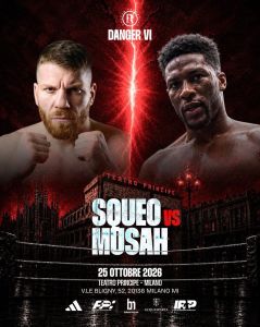 Claudio Squeo combatterà il 25 ottobre a Milano nell’evento della Danger Promotion
