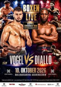 In Germania Julian Vogel perde l'imbattibilità superato ai punti dal francese Diallo Reis vince il Wbc Int.