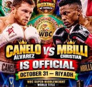 Nonostante i bombardamenti su Riyadh, Canelo conferma che combatterà il 31 ottobre con Mbilli