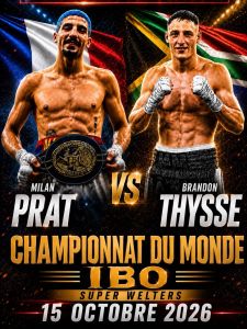 Giovedi in Francia sfida per il mondiale Ibo dei superwelter tra Pratt e Thysse