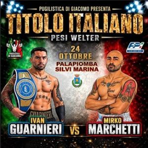 A Silvi Marina Ivan Guarnieri, si conferma campione italiano dei welter battendo Marchetti al 6° round