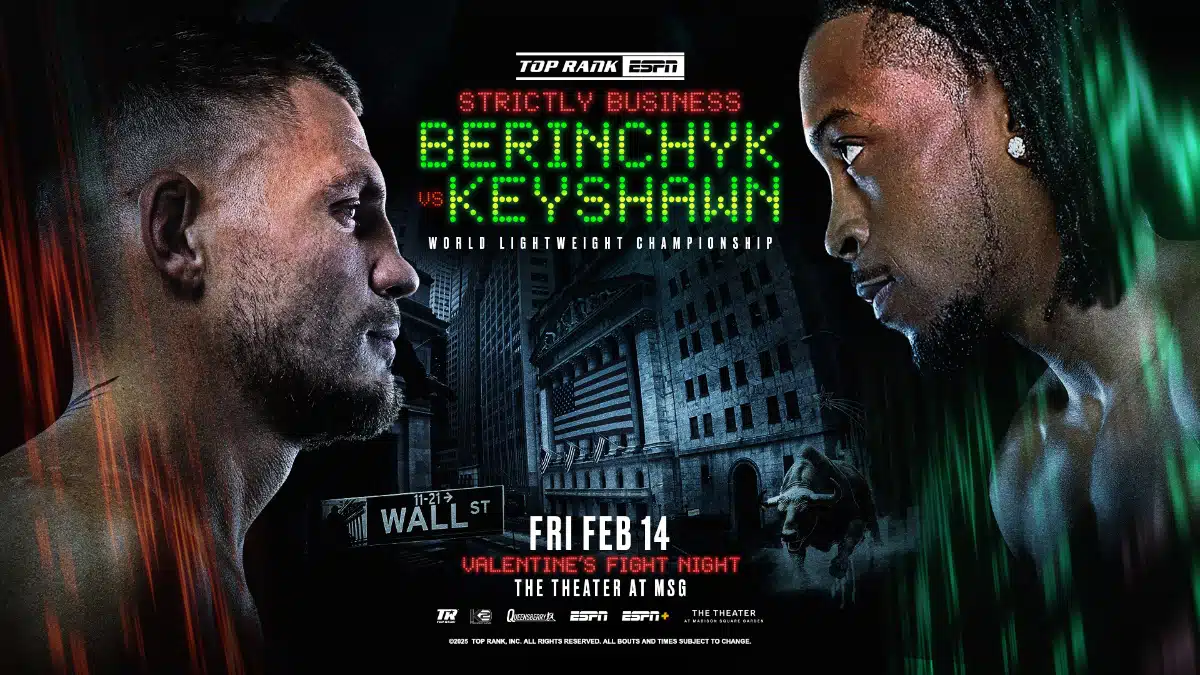 Keyshawn Davis è intenzionato a battere il campione Wbo Berinchyk  sabato per ko al primo round 