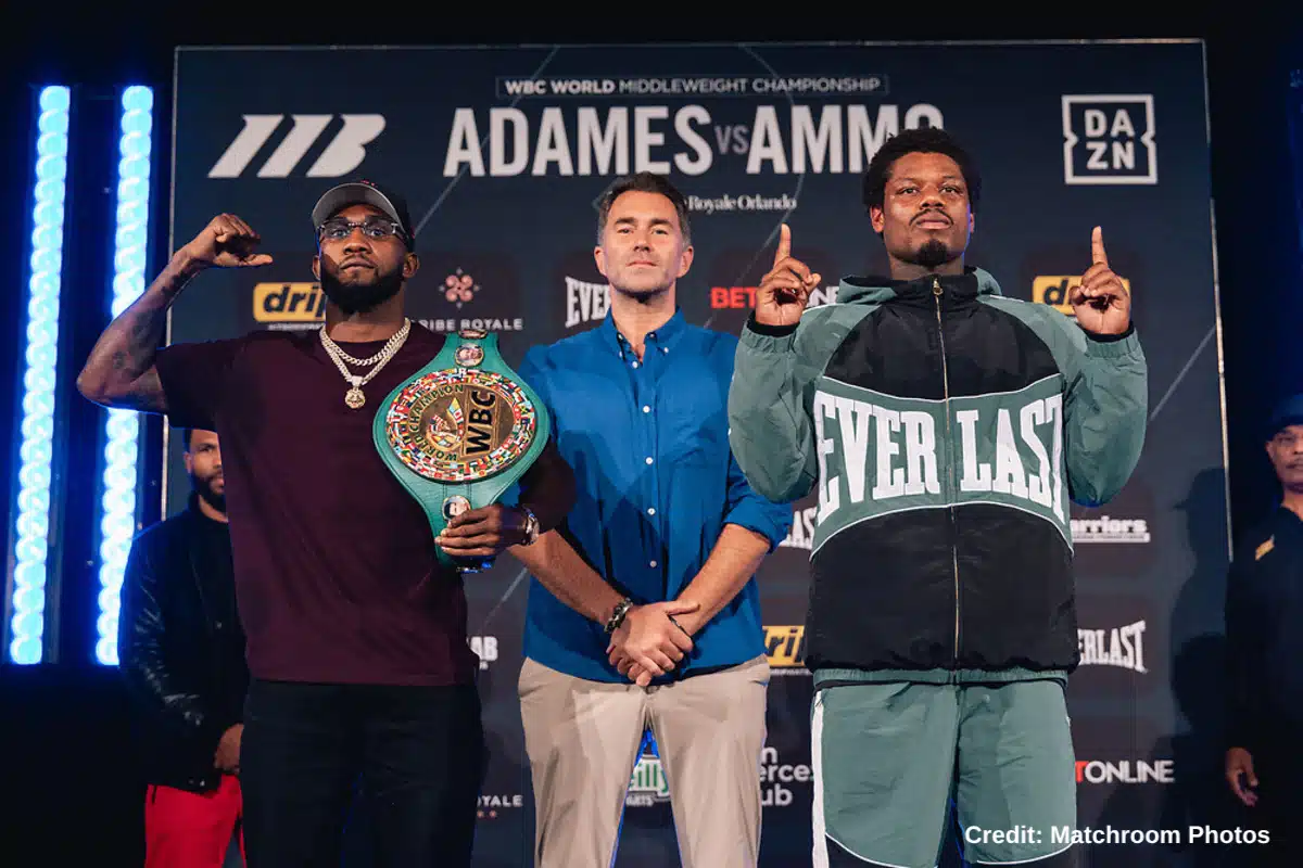Si prevede  un duello molto  combattuto tra  Adames e  "Amno" Williams 