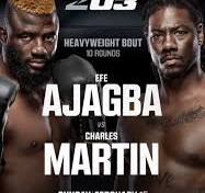 Efe Ajaba  a Las Vegas  si sbarazza di  Charles Martin al 4° round 
