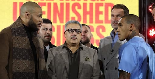 Bollente conferenza stampa di presentazione  della rivincita tra Eubank Jr e Conor Benn