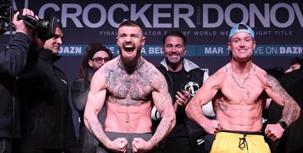 Donovan Paddy vs Crocker a Belfast 1 marzo