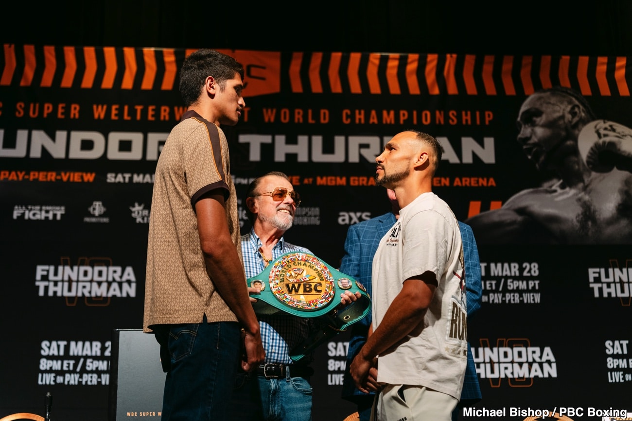 Bollente presentazione alla stampa  della sfida Wbc  Fundora vs  Thurman 