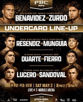 Diventa sempre più brillante il sottoclou di  Ramirez vs Benavidez del 2 maggio