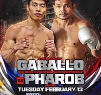 Lo sfidante Wbo dei gallo Gaballo contro l'anziano  Pharoba Metro Manila