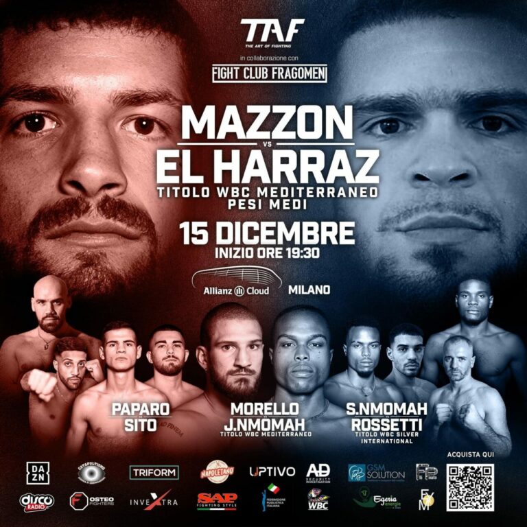 Bella vittoria di Mazzon su El Harraz a Milano