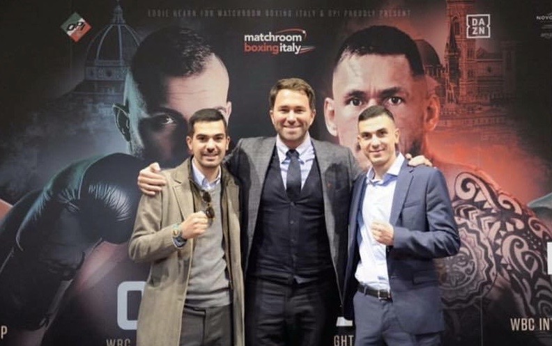Cherchi Eddie Hearn e Christian Cherchi