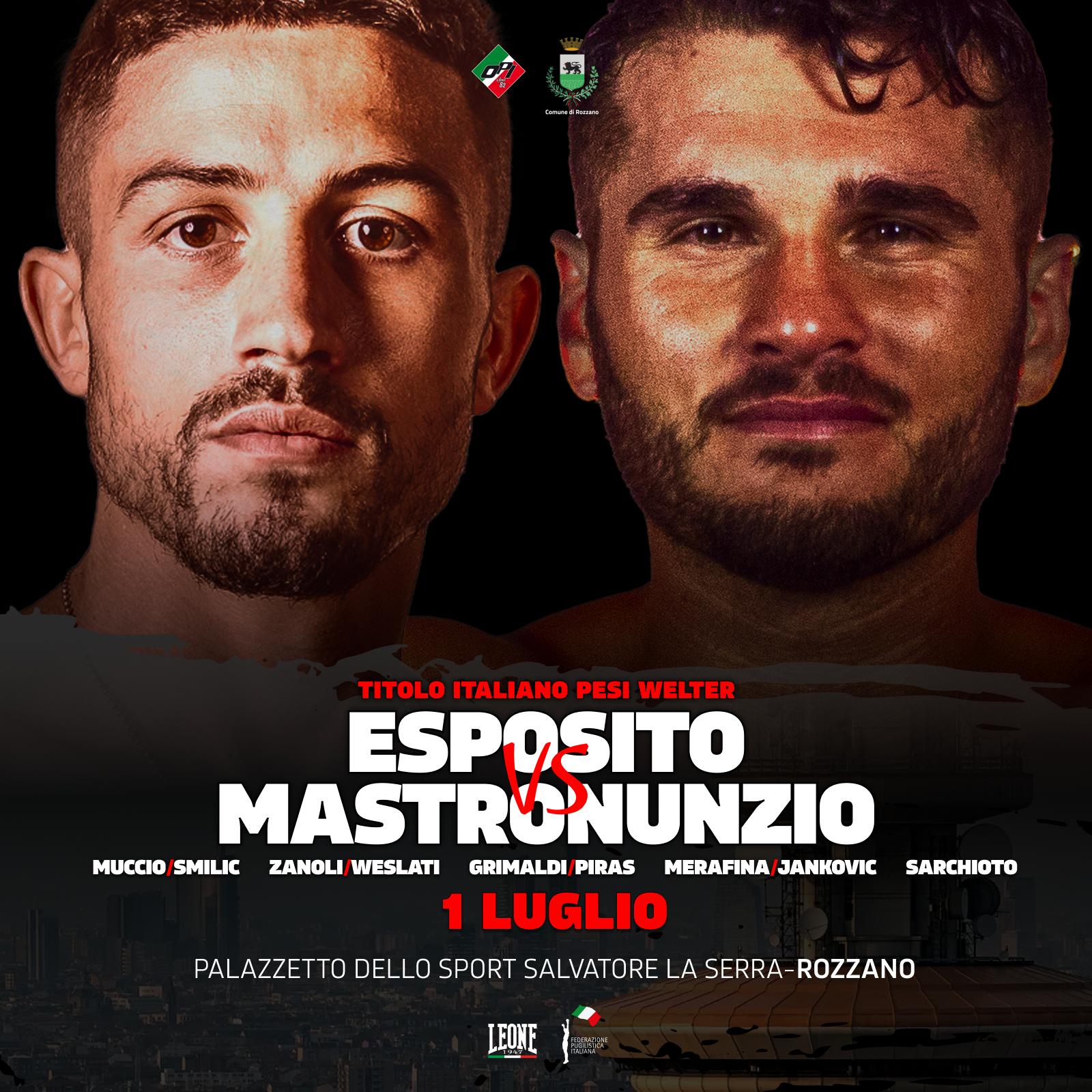 Esposito vs Mastronunzio