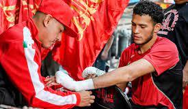 Benavidez David con il padre