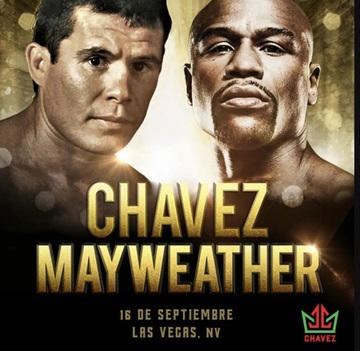 CHAVEZ Juilio C vs MAYWEATHEr poster