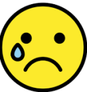 EMOJI PIANGENTE