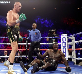 Fury tyson stende Wilder