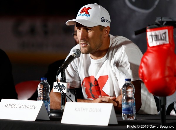 Kovalev in press conference