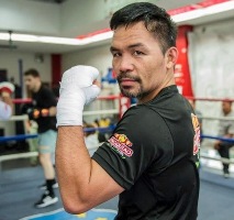 Pacquiao 2022 in allenamento