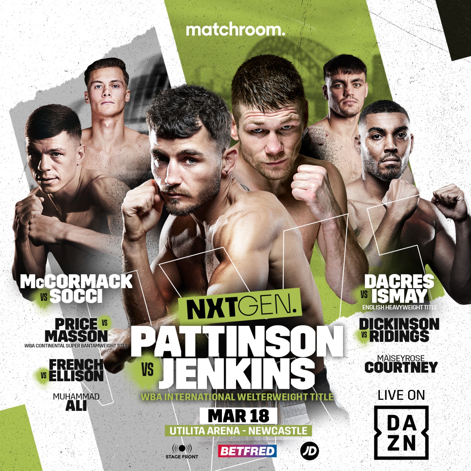Pattinson vs Jenkins 18 marzo