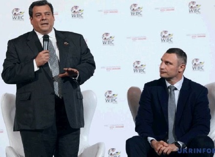 Sulaiman a Kiev con Klitschko