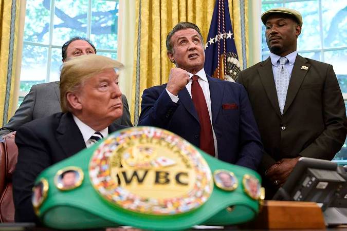 Trump e Stallone per Jack Johnson