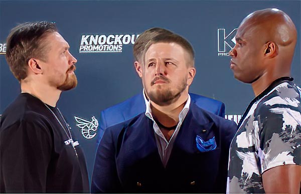 Usyk vs Dubois press