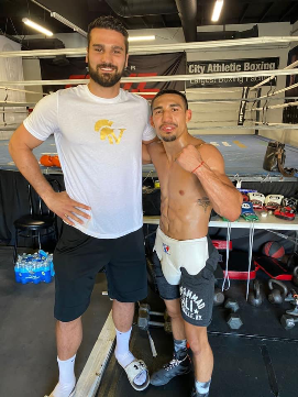 Vianello con teofimo Lopez giugno 21
