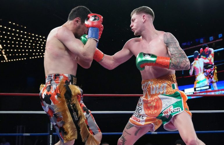 L'irlandese Callum Walsh  entusiasta dopo il successo per  ko  su Carlos Ortiz - VIDEO
