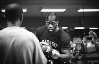 Wilder sul ring in Bianco e nero2
